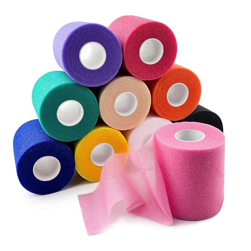 Mixed Color Sport Foam Prewrap Athletic Tape Soccer Sports Pre Wrap Tape