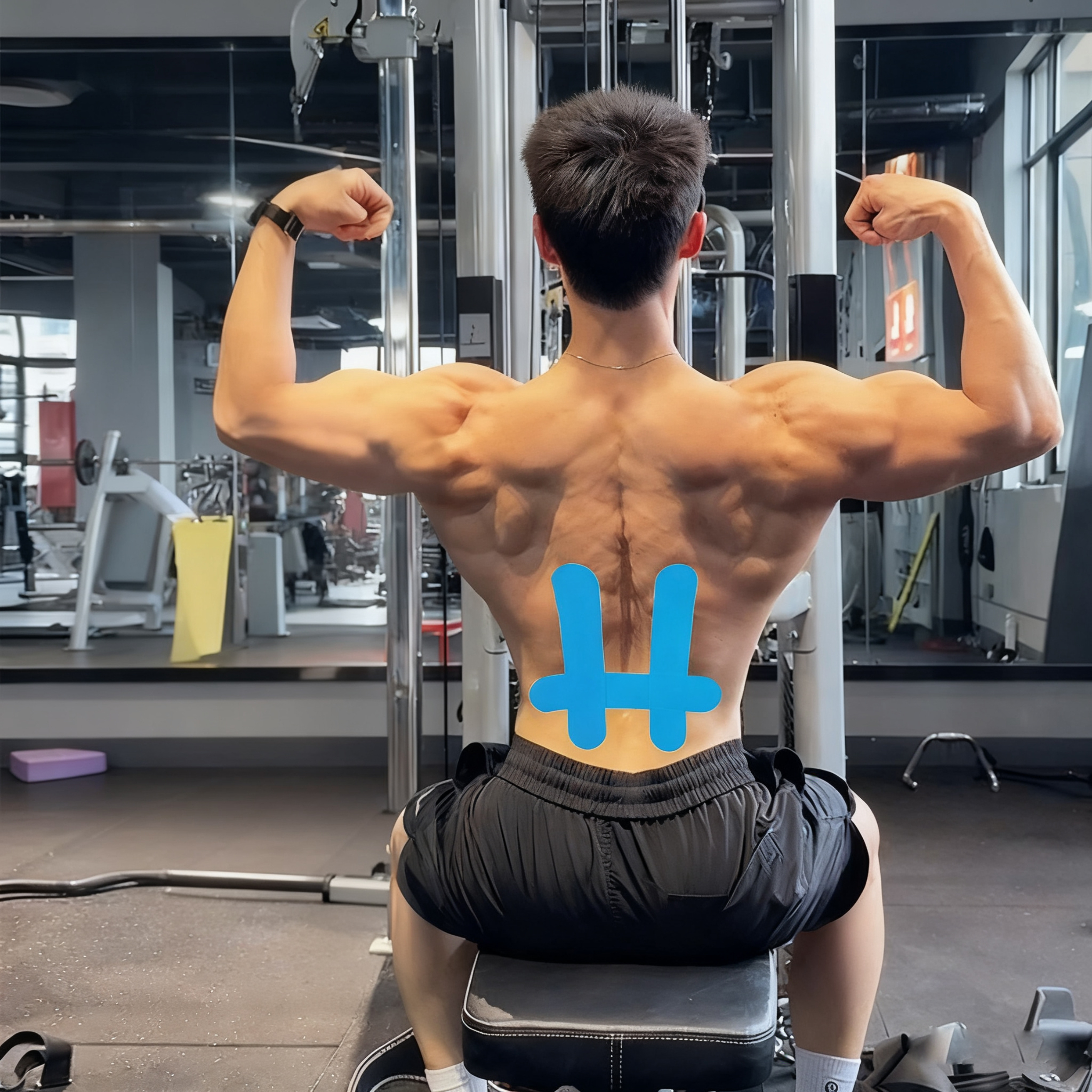 Pre-Cut Shape Kinesiology Tape Muscle Patch Para sa Likod