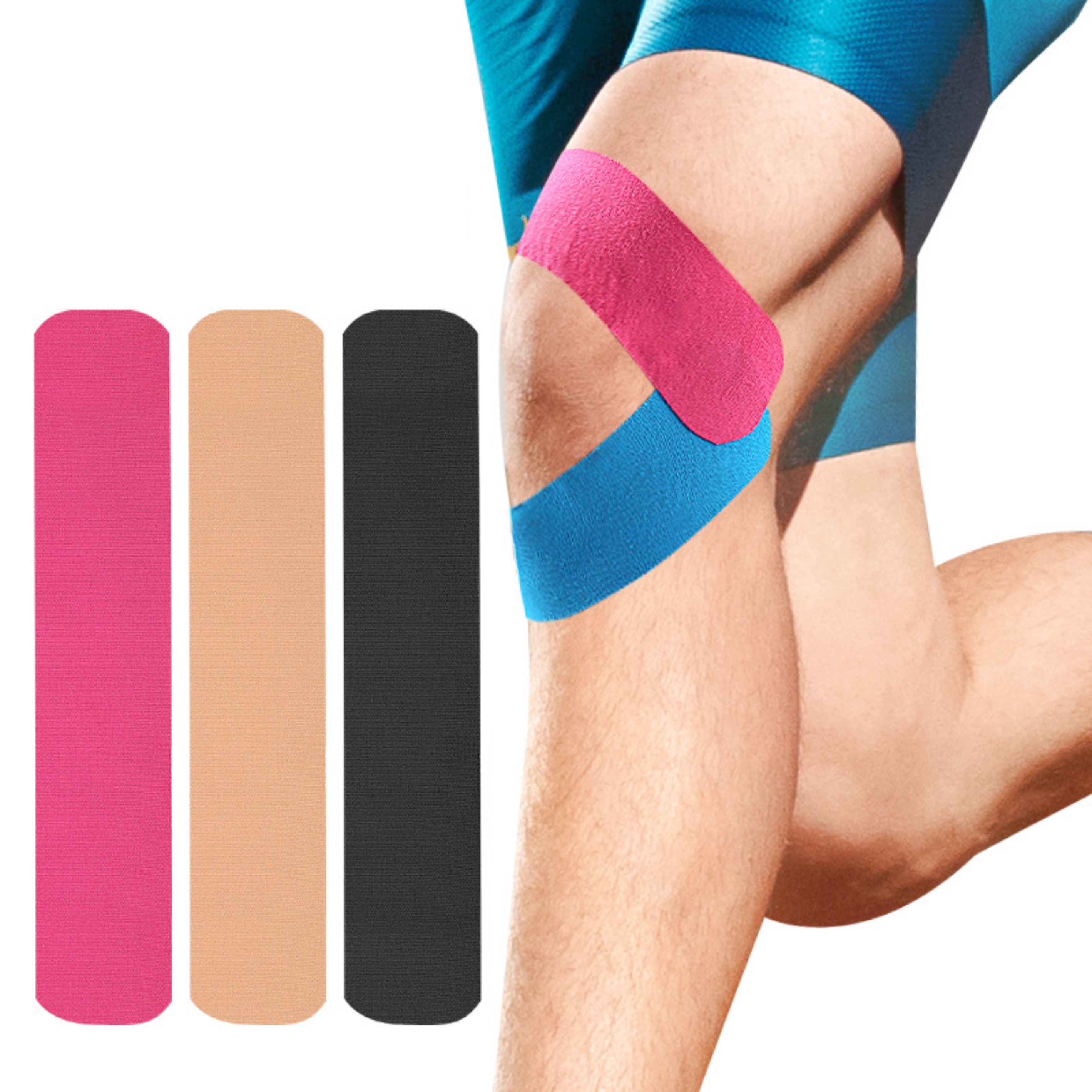 Pre-Cut I Shape Kinesiology Tape Muscle Patch Para sa Lahat ng Bahagi ng Katawan