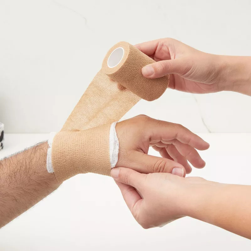 Cohesive Bandage | Self-Adherent Wrap sa Latex-Free at Natural na Goma