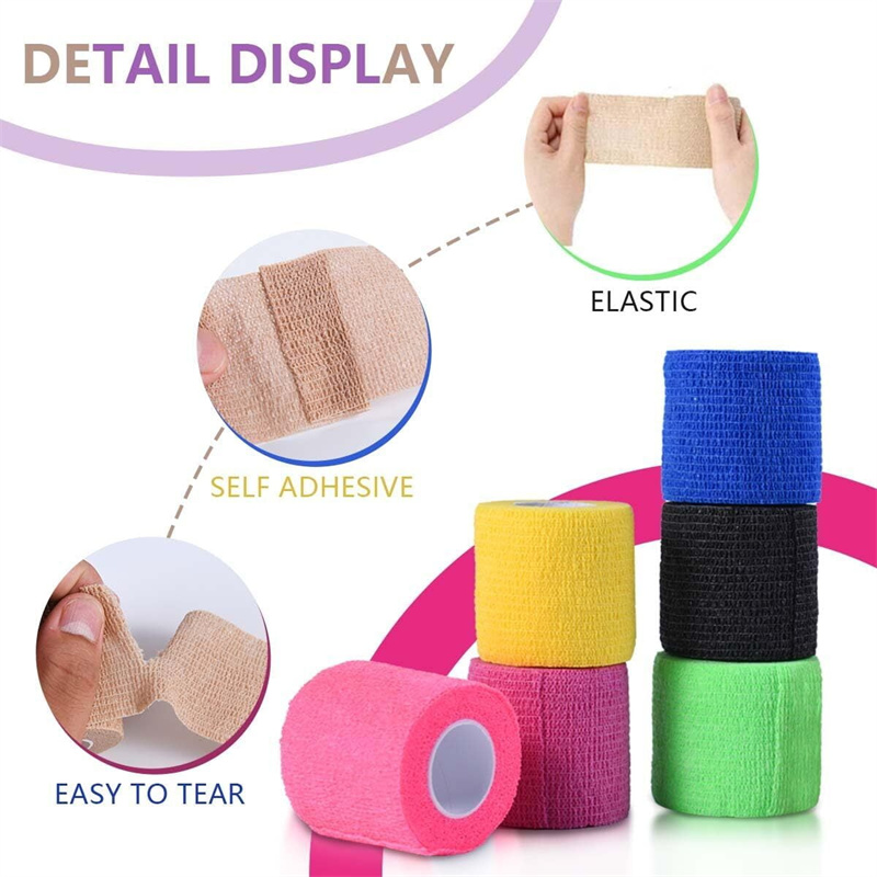 Self Adhesive Bandage Wrap – Cohesive, Breathable, Hand-Tear Compression Wrap Self Adhesive Bandage Wrap – Cohesive, Breathable, Hand-Tear Compression Wrap