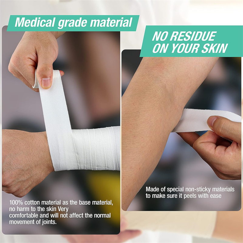 Athletic Tape – Rigid Zinc Oxide Sports Tape para sa Suporta sa Bukong-bukong, Pulso at Daliri Athletic Tape – Rigid Zinc Oxide Sports Tape para sa Suporta sa Bukong-bukong, Pulso at Daliri