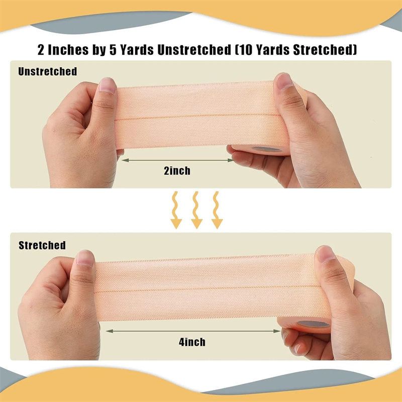 Elastic Therapeutic Tape (EAB) – Stretch Adhesive Bandage para sa Compression at Suporta Elastic Therapeutic Tape (EAB) – Stretch Adhesive Bandage para sa Compression at Suporta