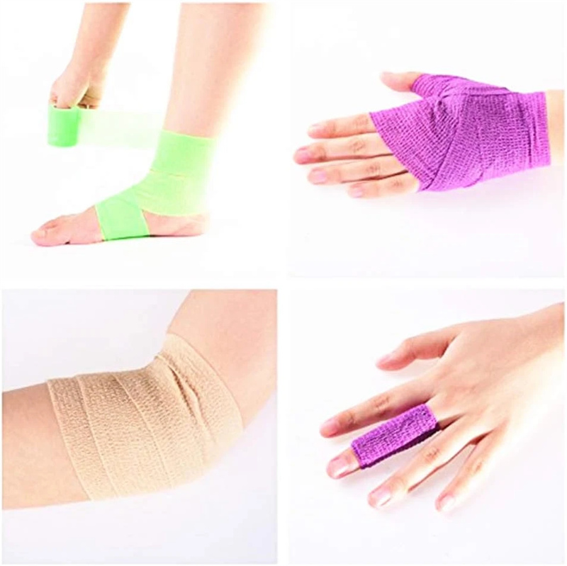 Flexible Cohesive Tape – Self-Adhering Compression Wrap, No-Slip at Residue-Free