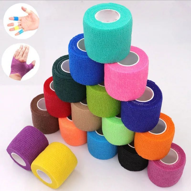 Self-Adherent Bandage Wrap Roll – Cohesive Wrap para sa Compression, Vet Wrap at Dressing Retention (Latex-Free)